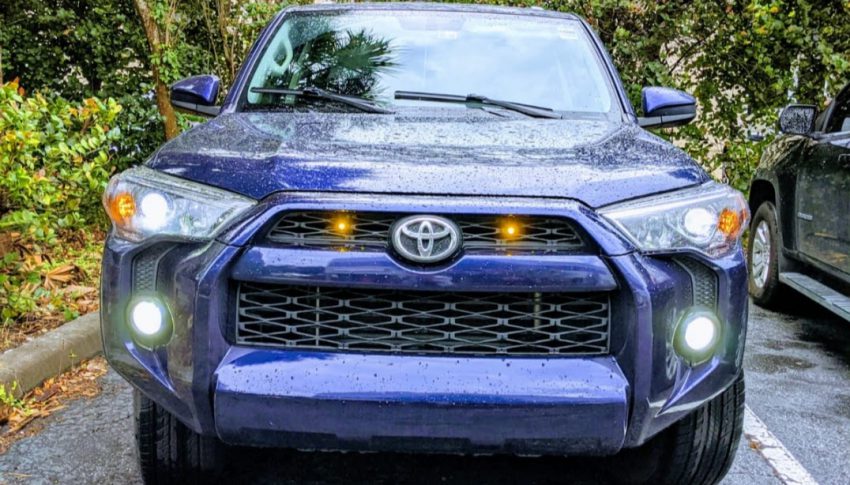 Installing LED lights on Toyota 4runner Grille